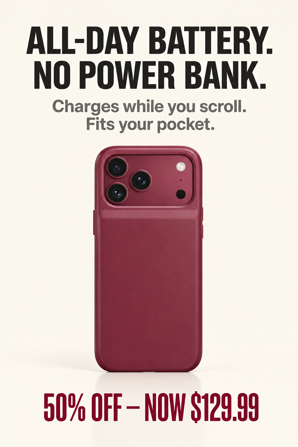 AmpShell™ POWER CASE FOR IPHONE