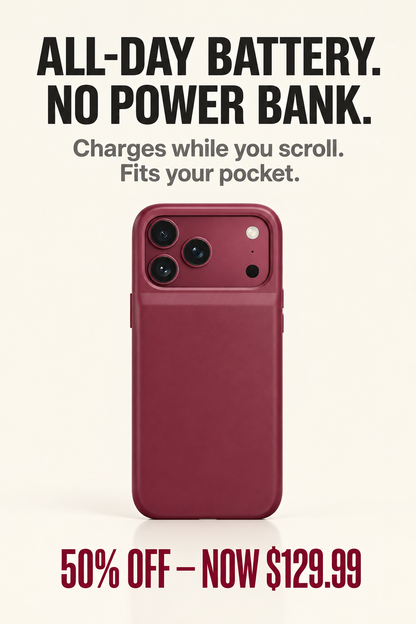 AmpShell™ POWER CASE FOR IPHONE